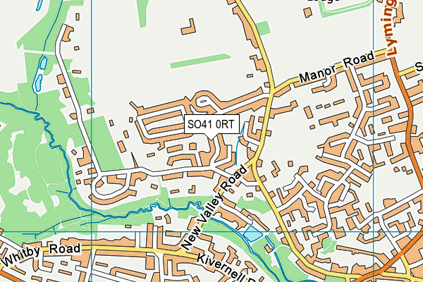 SO41 0RT map - OS VectorMap District (Ordnance Survey)