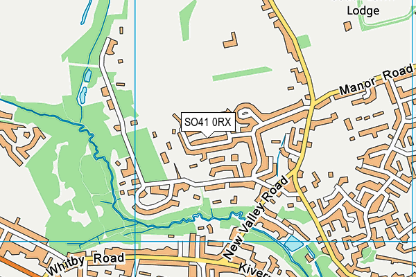 SO41 0RX map - OS VectorMap District (Ordnance Survey)