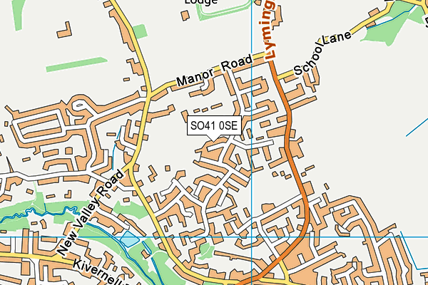 SO41 0SE map - OS VectorMap District (Ordnance Survey)