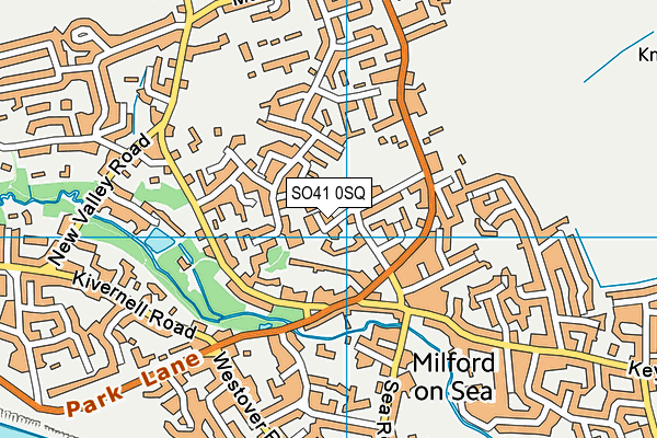 SO41 0SQ map - OS VectorMap District (Ordnance Survey)