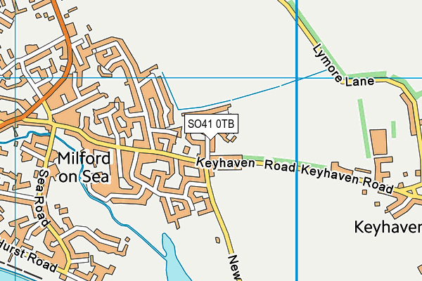 SO41 0TB map - OS VectorMap District (Ordnance Survey)