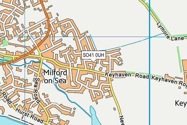 SO41 0UH map - OS VectorMap District (Ordnance Survey)