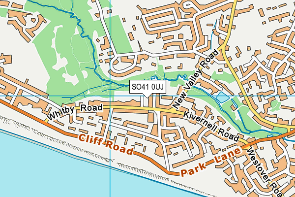 SO41 0UJ map - OS VectorMap District (Ordnance Survey)