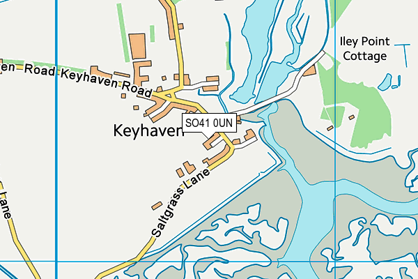 SO41 0UN map - OS VectorMap District (Ordnance Survey)