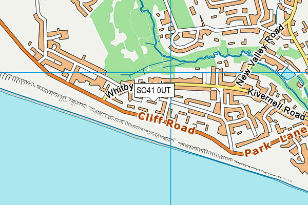 SO41 0UT map - OS VectorMap District (Ordnance Survey)