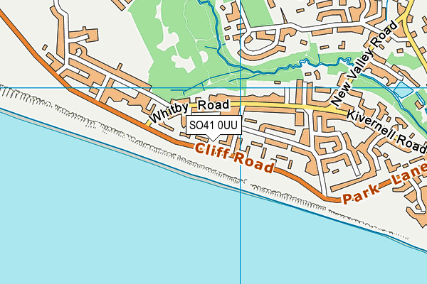 SO41 0UU map - OS VectorMap District (Ordnance Survey)