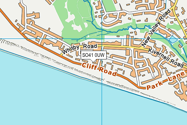 SO41 0UW map - OS VectorMap District (Ordnance Survey)