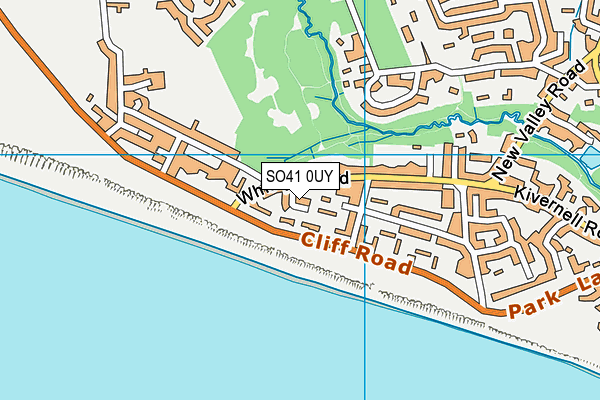 SO41 0UY map - OS VectorMap District (Ordnance Survey)
