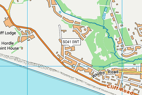 SO41 0WT map - OS VectorMap District (Ordnance Survey)