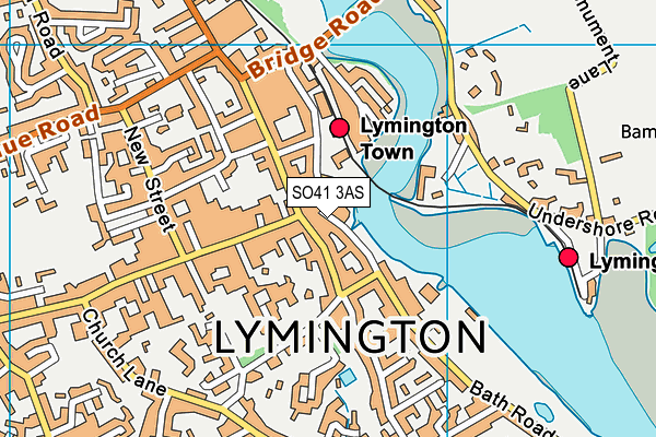 Map of BLUEBERRY LYMINGTON BOUTIQUE FRANCHISE LIMITED at district scale
