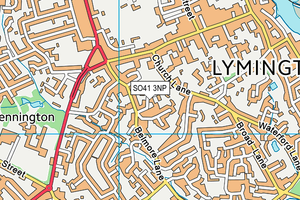 SO41 3NP map - OS VectorMap District (Ordnance Survey)