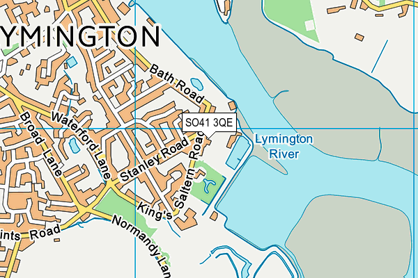 SO41 3QE map - OS VectorMap District (Ordnance Survey)