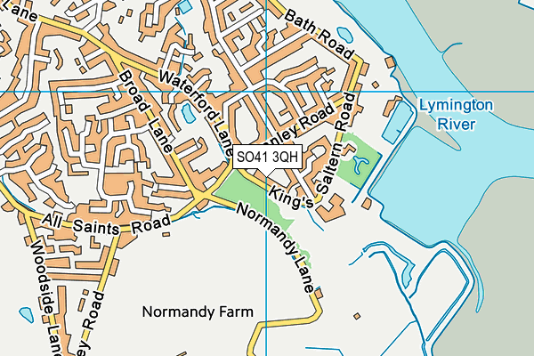 SO41 3QH map - OS VectorMap District (Ordnance Survey)