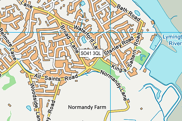 SO41 3QL map - OS VectorMap District (Ordnance Survey)