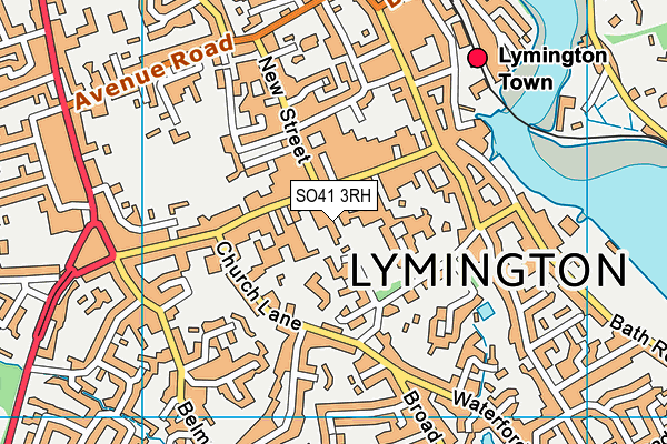 SO41 3RH map - OS VectorMap District (Ordnance Survey)