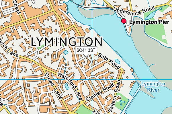 Map Of Lymington Area So41 3St (Solent Close) Open Data Dashboard