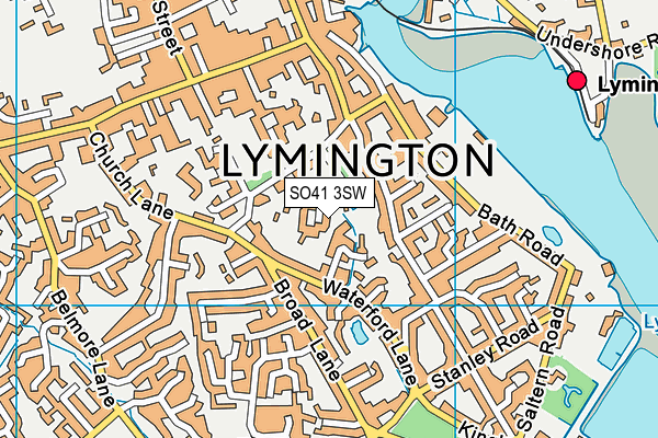 SO41 3SW map - OS VectorMap District (Ordnance Survey)