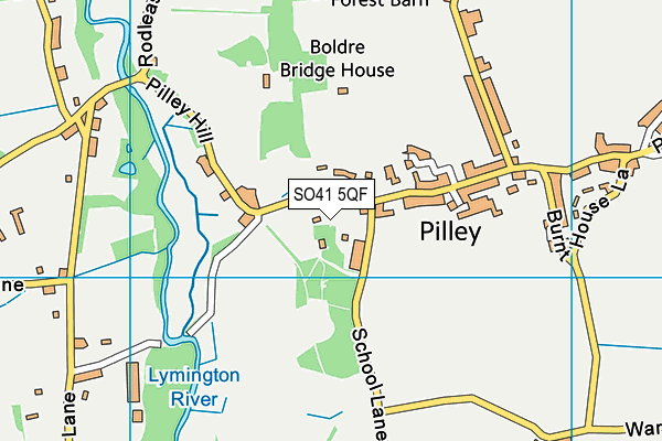 SO41 5QF map - OS VectorMap District (Ordnance Survey)