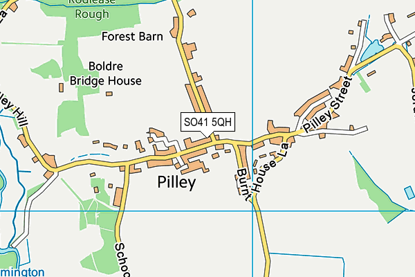 SO41 5QH map - OS VectorMap District (Ordnance Survey)