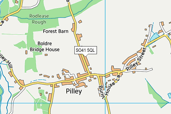 SO41 5QL map - OS VectorMap District (Ordnance Survey)