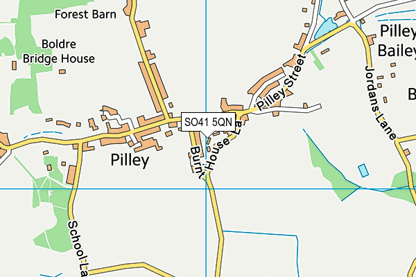 SO41 5QN map - OS VectorMap District (Ordnance Survey)