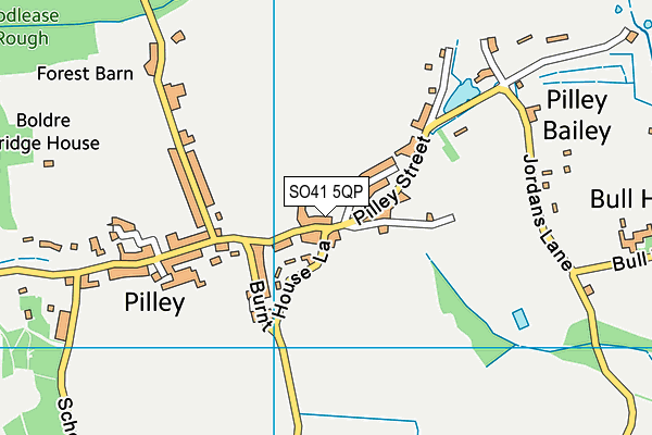SO41 5QP map - OS VectorMap District (Ordnance Survey)