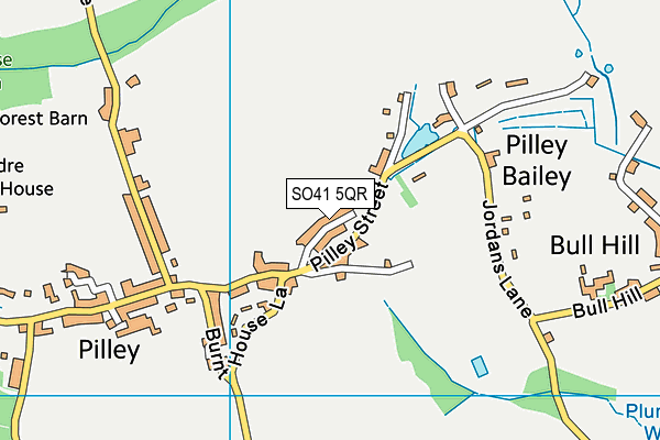 SO41 5QR map - OS VectorMap District (Ordnance Survey)