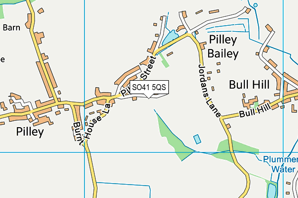 SO41 5QS map - OS VectorMap District (Ordnance Survey)