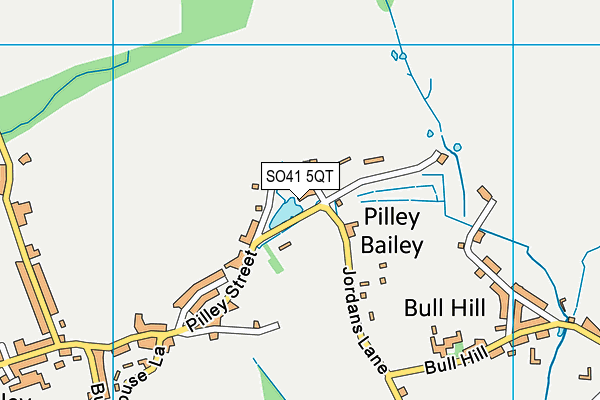 SO41 5QT map - OS VectorMap District (Ordnance Survey)