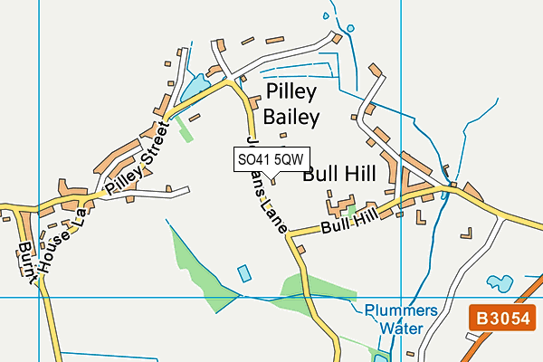 SO41 5QW map - OS VectorMap District (Ordnance Survey)