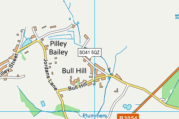 SO41 5QZ map - OS VectorMap District (Ordnance Survey)