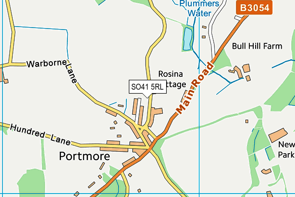 SO41 5RL map - OS VectorMap District (Ordnance Survey)