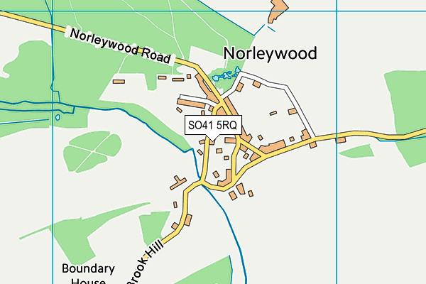 SO41 5RQ map - OS VectorMap District (Ordnance Survey)