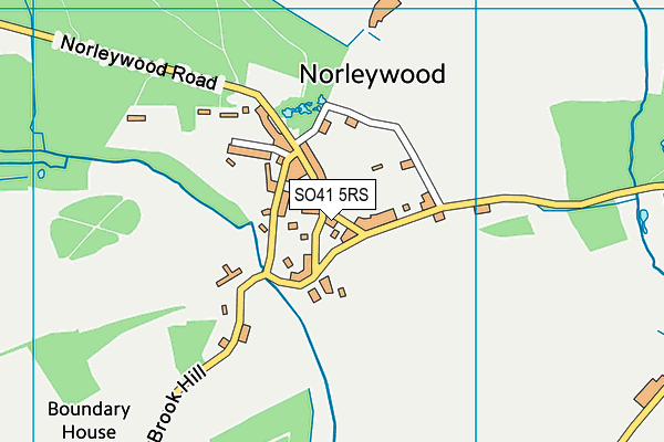 SO41 5RS map - OS VectorMap District (Ordnance Survey)