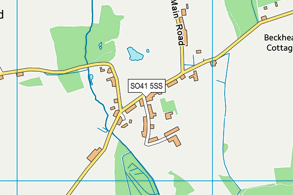 SO41 5SS map - OS VectorMap District (Ordnance Survey)