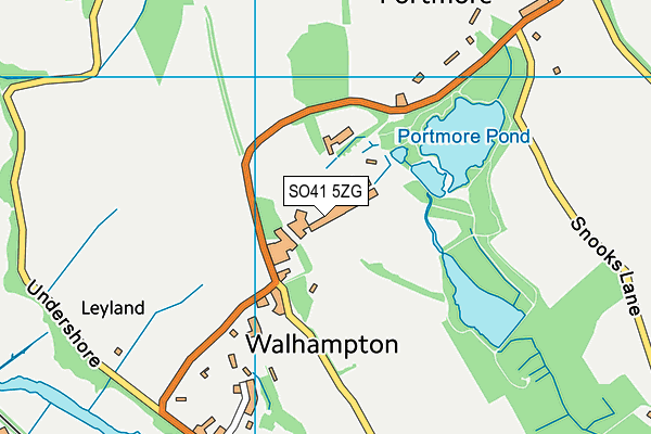 Walhampton School map (SO41 5ZG) - OS VectorMap District (Ordnance Survey)