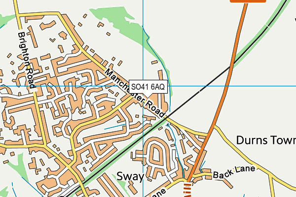 SO41 6AQ map - OS VectorMap District (Ordnance Survey)