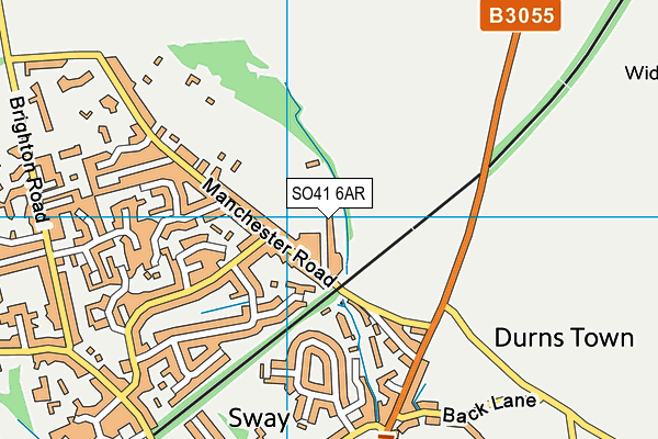 SO41 6AR map - OS VectorMap District (Ordnance Survey)