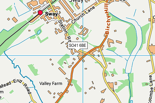 SO41 6BE map - OS VectorMap District (Ordnance Survey)