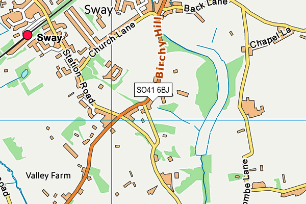 SO41 6BJ map - OS VectorMap District (Ordnance Survey)