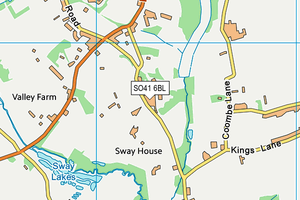 SO41 6BL map - OS VectorMap District (Ordnance Survey)