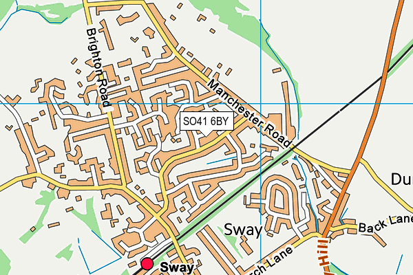 SO41 6BY map - OS VectorMap District (Ordnance Survey)