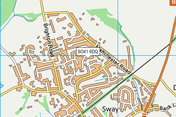 SO41 6DQ map - OS VectorMap District (Ordnance Survey)