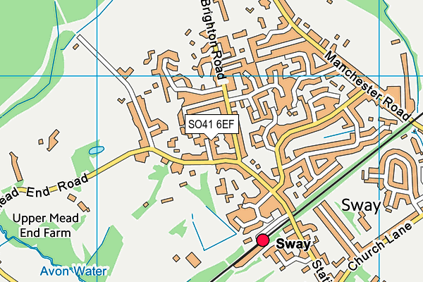 SO41 6EF map - OS VectorMap District (Ordnance Survey)