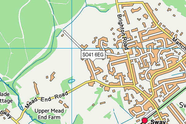 SO41 6EG map - OS VectorMap District (Ordnance Survey)