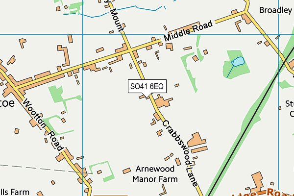 SO41 6EQ map - OS VectorMap District (Ordnance Survey)