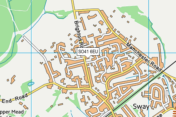 SO41 6EU map - OS VectorMap District (Ordnance Survey)