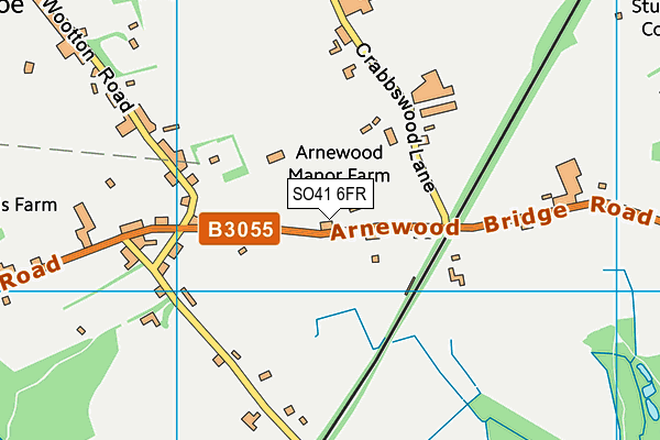 SO41 6FR map - OS VectorMap District (Ordnance Survey)