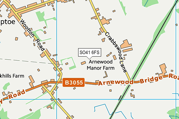 SO41 6FS map - OS VectorMap District (Ordnance Survey)