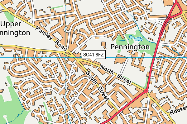 Priestlands School map (SO41 8FZ) - OS VectorMap District (Ordnance Survey)